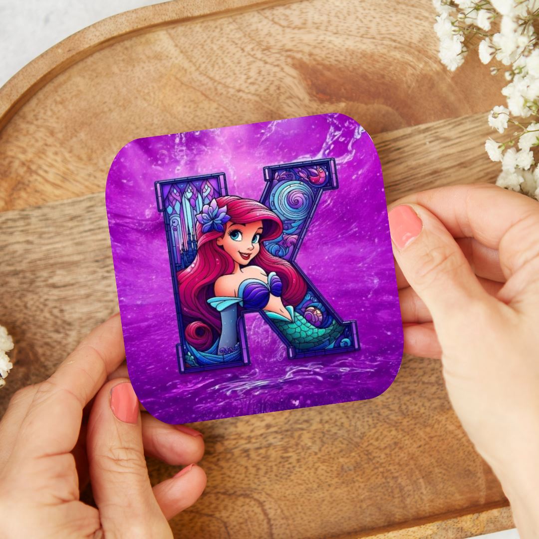 Ariel - Dessous de verre | Lettrage Dessous de verres Disney Shop | Anylem Beauty K 