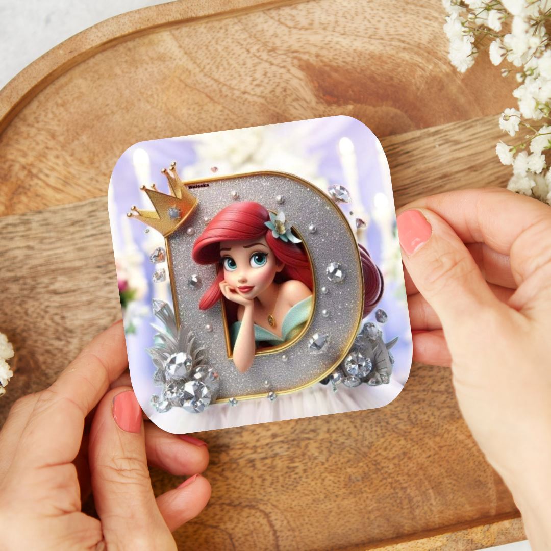 Ariel - Dessous de verre "Wedding" | Lettrage Dessous de verres Disney Shop | Anylem Beauty D 