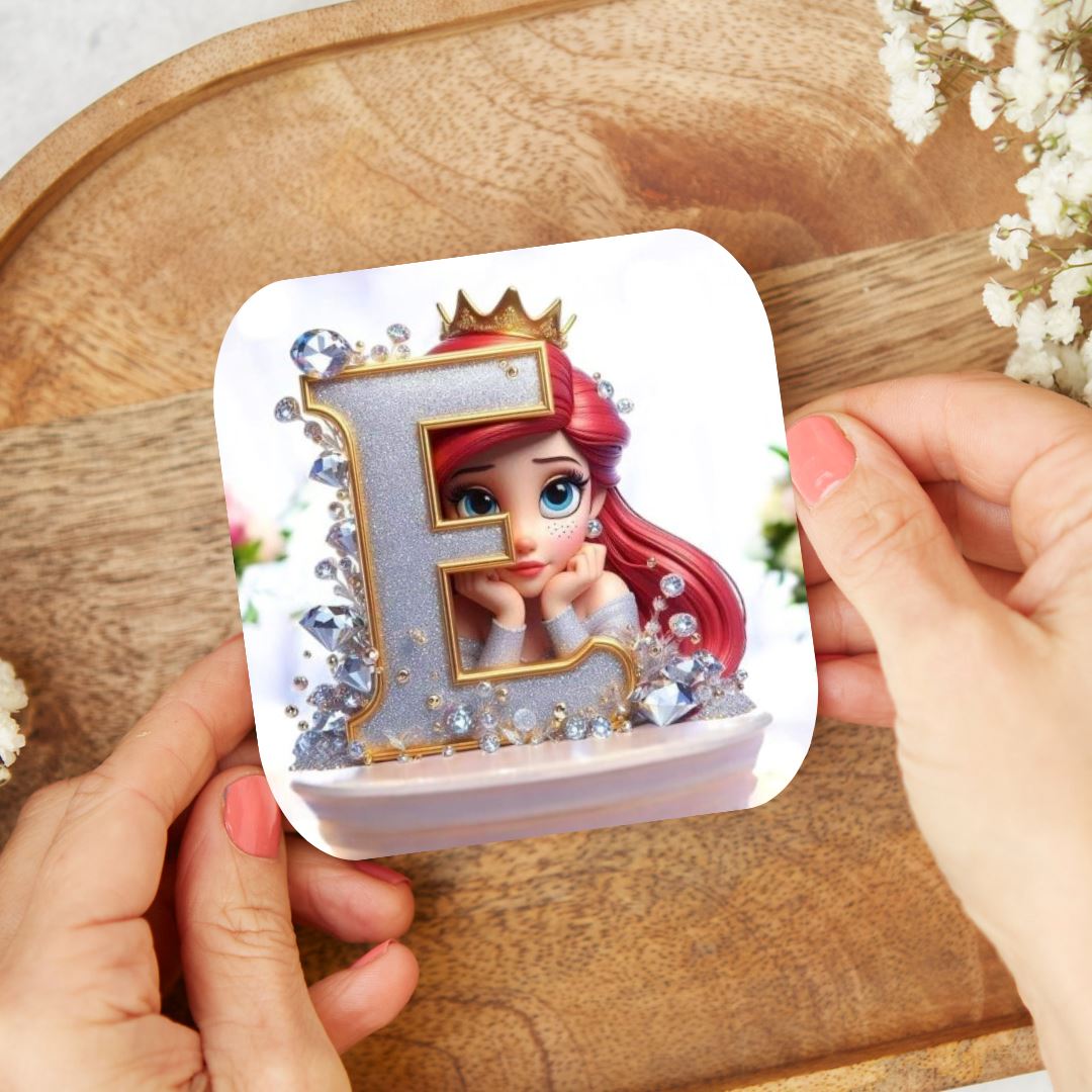 Ariel - Dessous de verre "Wedding" | Lettrage Dessous de verres Disney Shop | Anylem Beauty E 