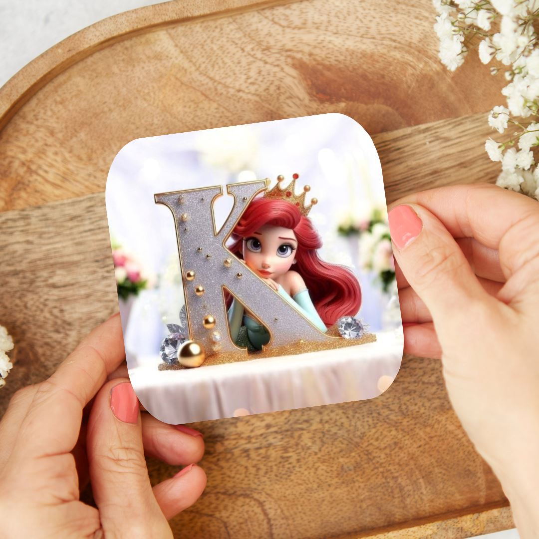 Ariel - Dessous de verre "Wedding" | Lettrage Dessous de verres Disney Shop | Anylem Beauty K 