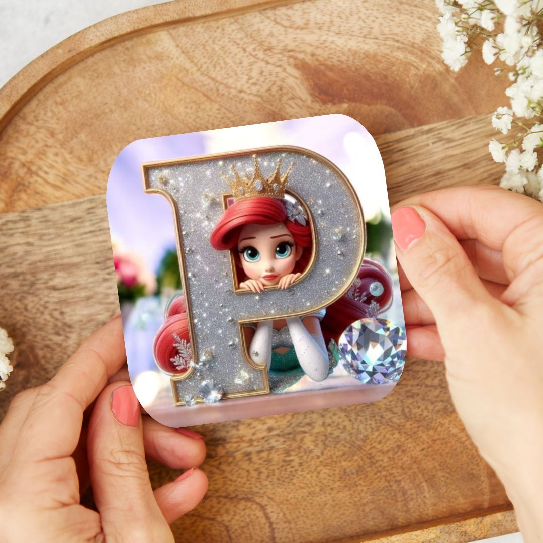 Ariel - Dessous de verre "Wedding" | Lettrage Dessous de verres Disney Shop | Anylem Beauty P 