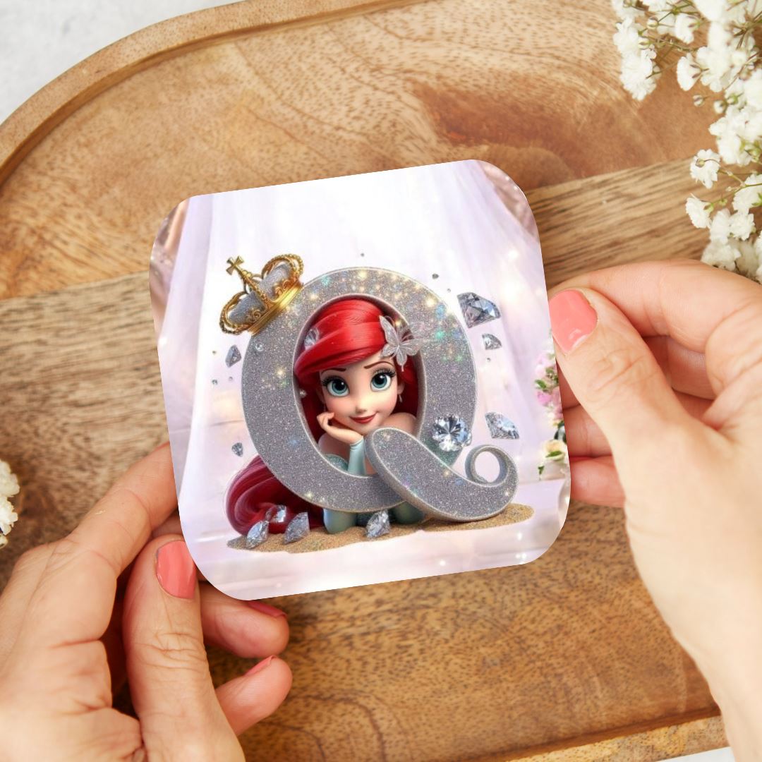 Ariel - Dessous de verre "Wedding" | Lettrage Dessous de verres Disney Shop | Anylem Beauty Q 