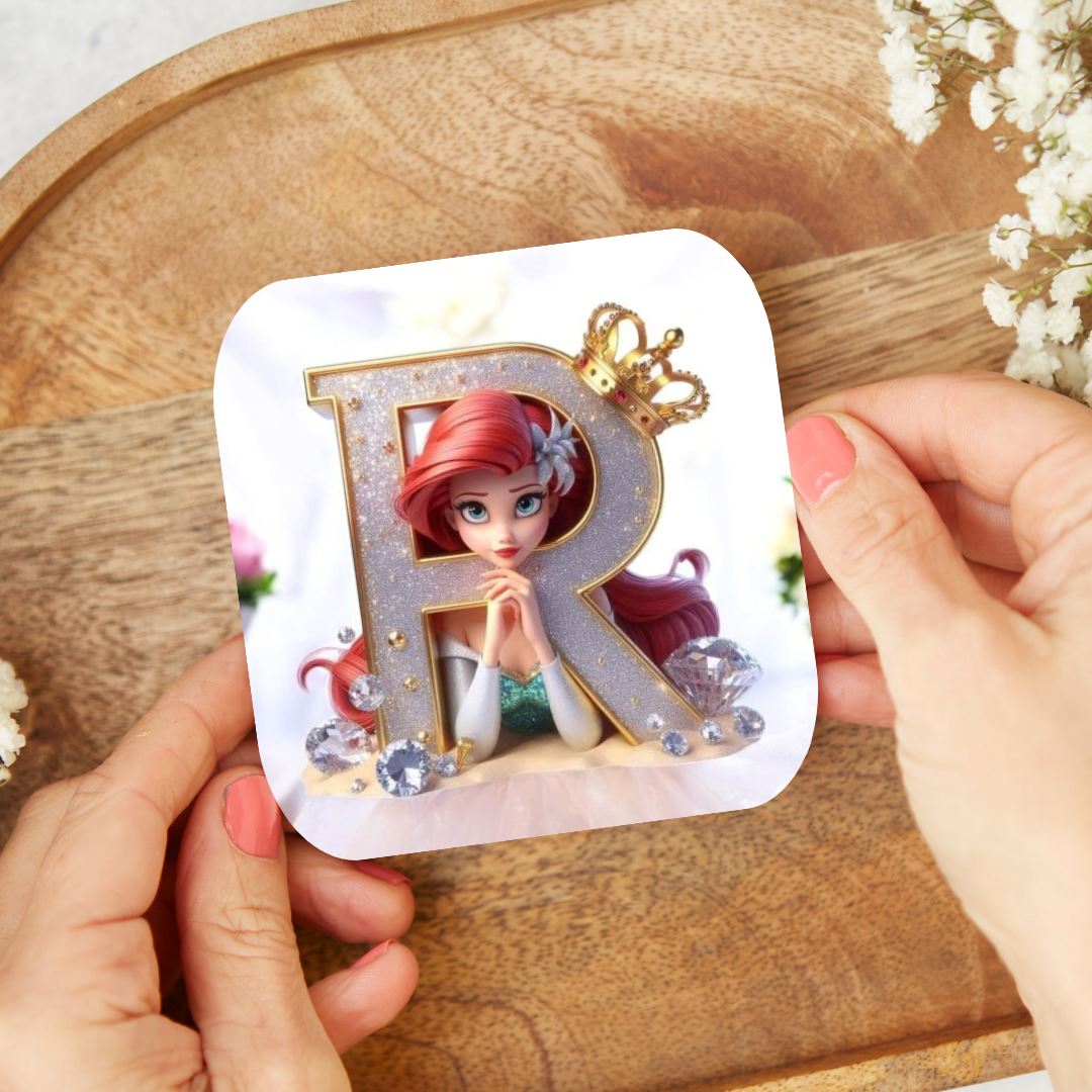 Ariel - Dessous de verre "Wedding" | Lettrage Dessous de verres Disney Shop | Anylem Beauty R 