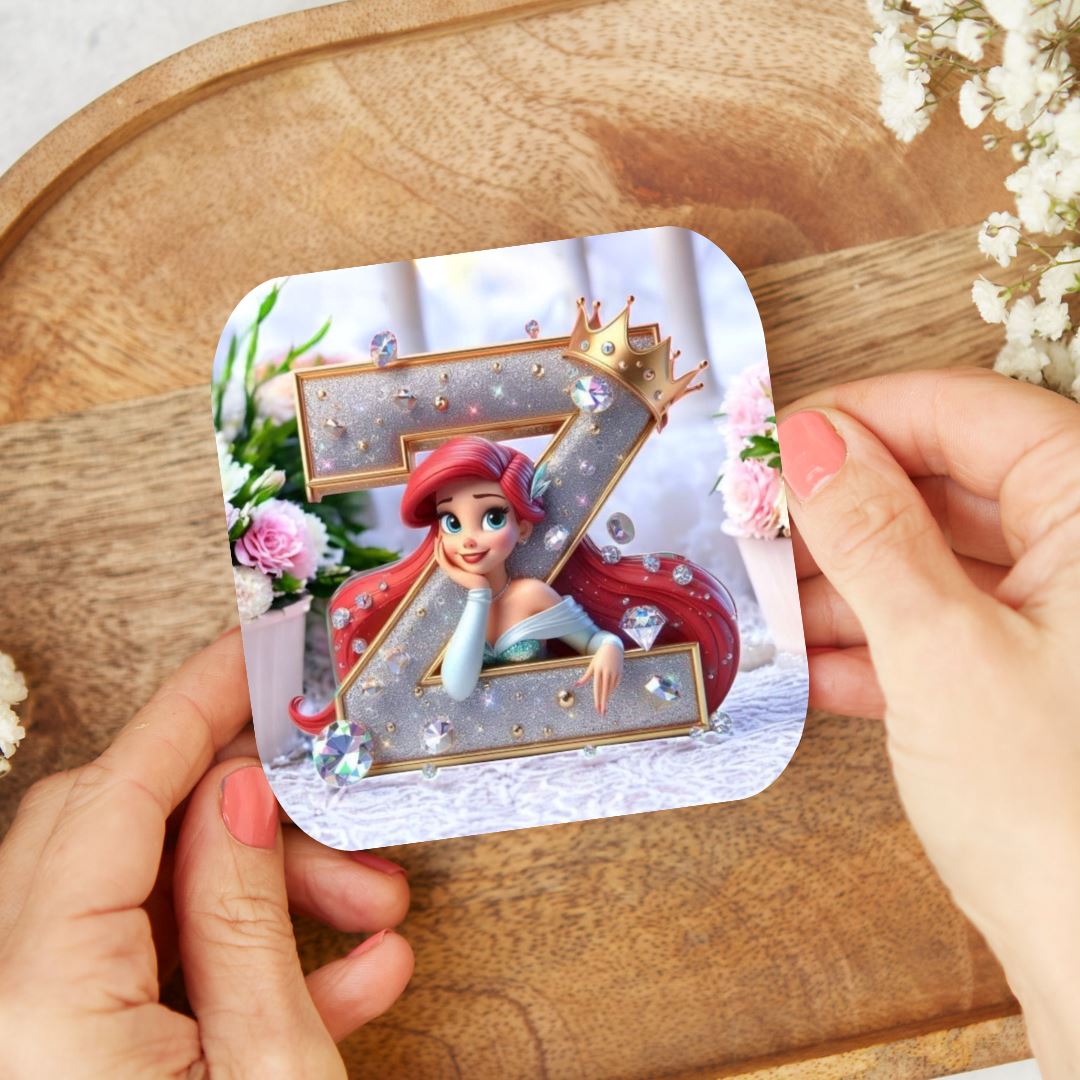 Ariel - Dessous de verre "Wedding" | Lettrage Dessous de verres Disney Shop | Anylem Beauty Z 