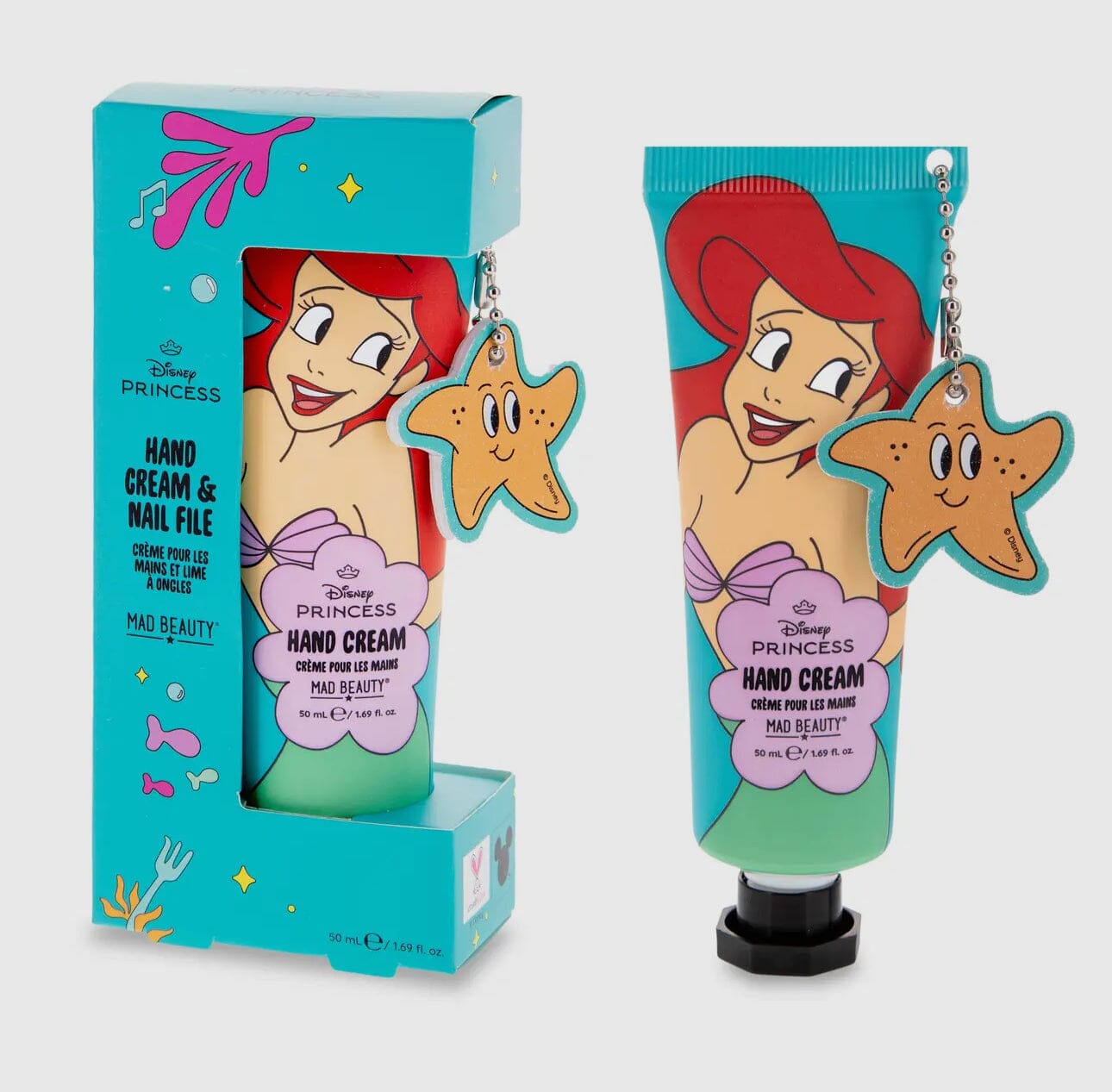 Ariel - LOT Masque gel visage + chouchou + crème mains Coffret soins Disney Shop | Anylem Beauty 