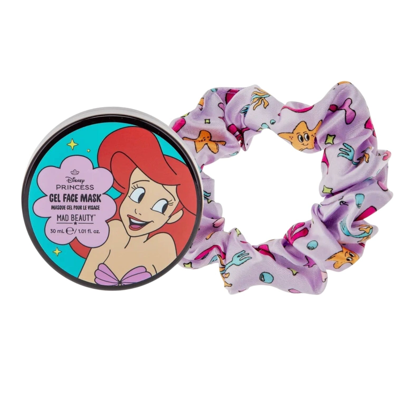 Ariel - LOT Masque gel visage + chouchou + crème mains Coffret soins Disney Shop | Anylem Beauty 