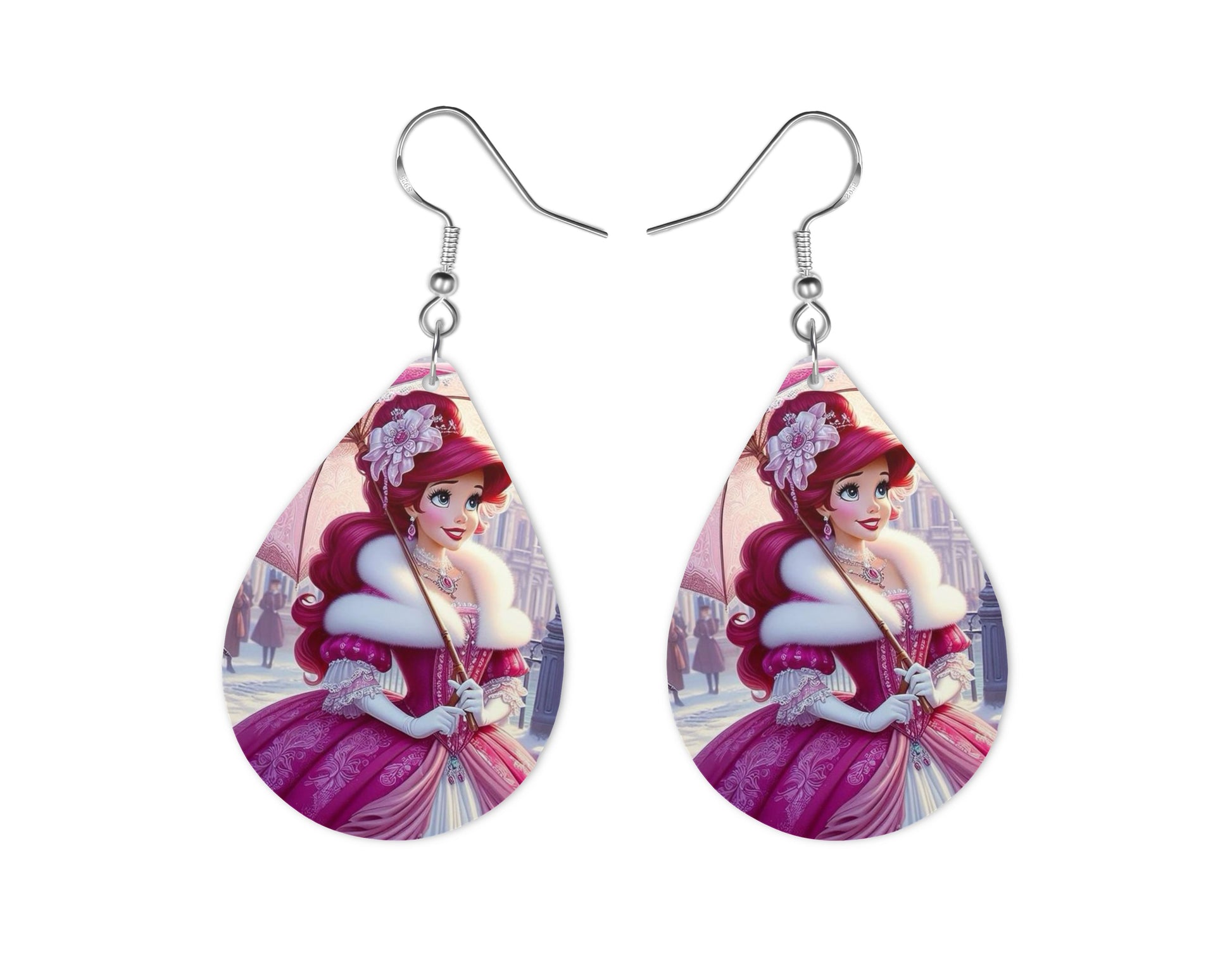 Ariel - Personnalisation | Années 20 Personnalisation Disney Shop | Anylem Beauty Boucle d’oreilles 
