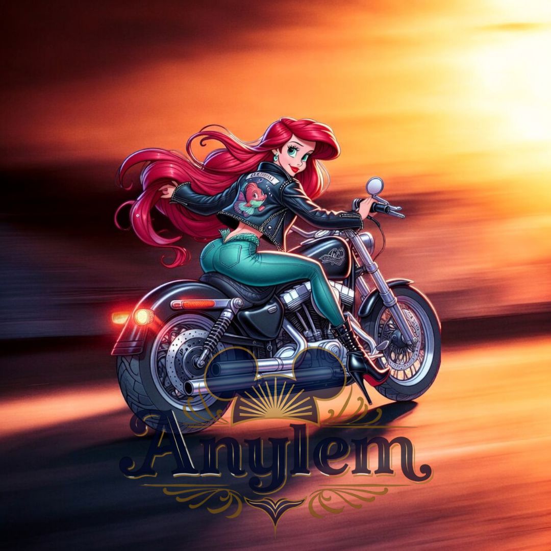 Ariel - Personnalisation | Biker Personnalisation Disney Shop | Anylem Beauty 