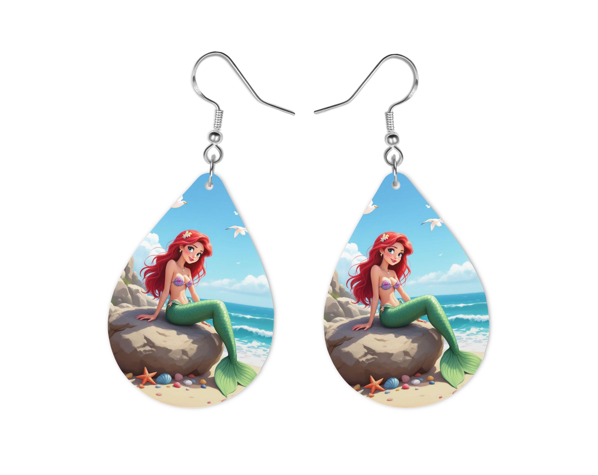 Ariel - Personnalisation | Plage Personnalisation Disney Shop | Anylem Beauty Boucle d’oreilles 