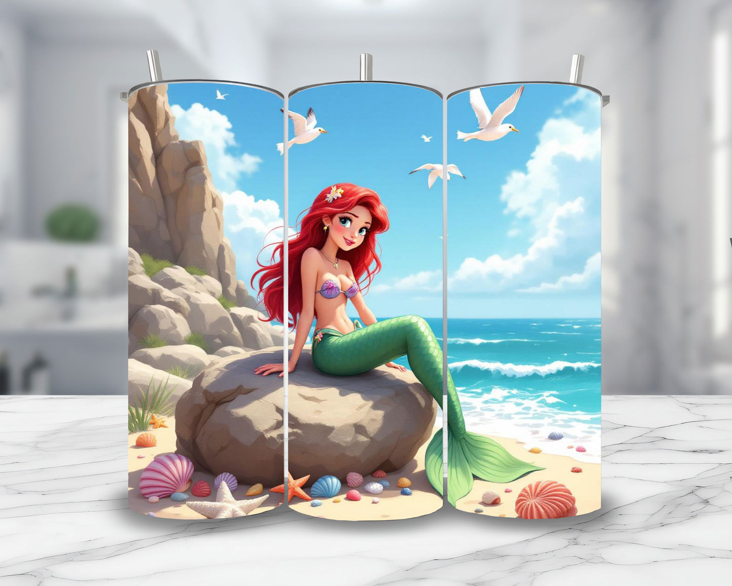 Ariel - Personnalisation | Plage Personnalisation Disney Shop | Anylem Beauty Thermos 570ml 