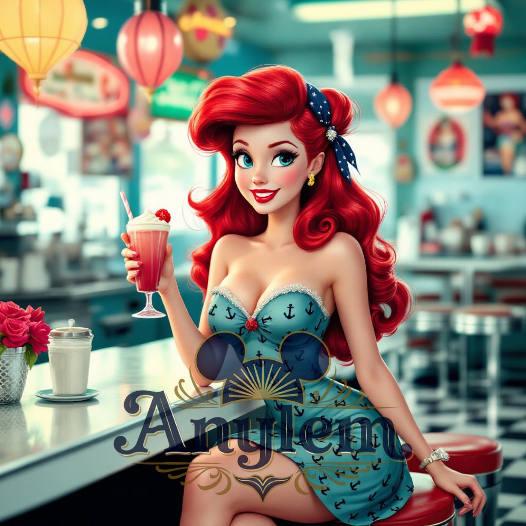 Ariel - Personnalisation | Rockabilly Personnalisation Disney Shop | Anylem Beauty 