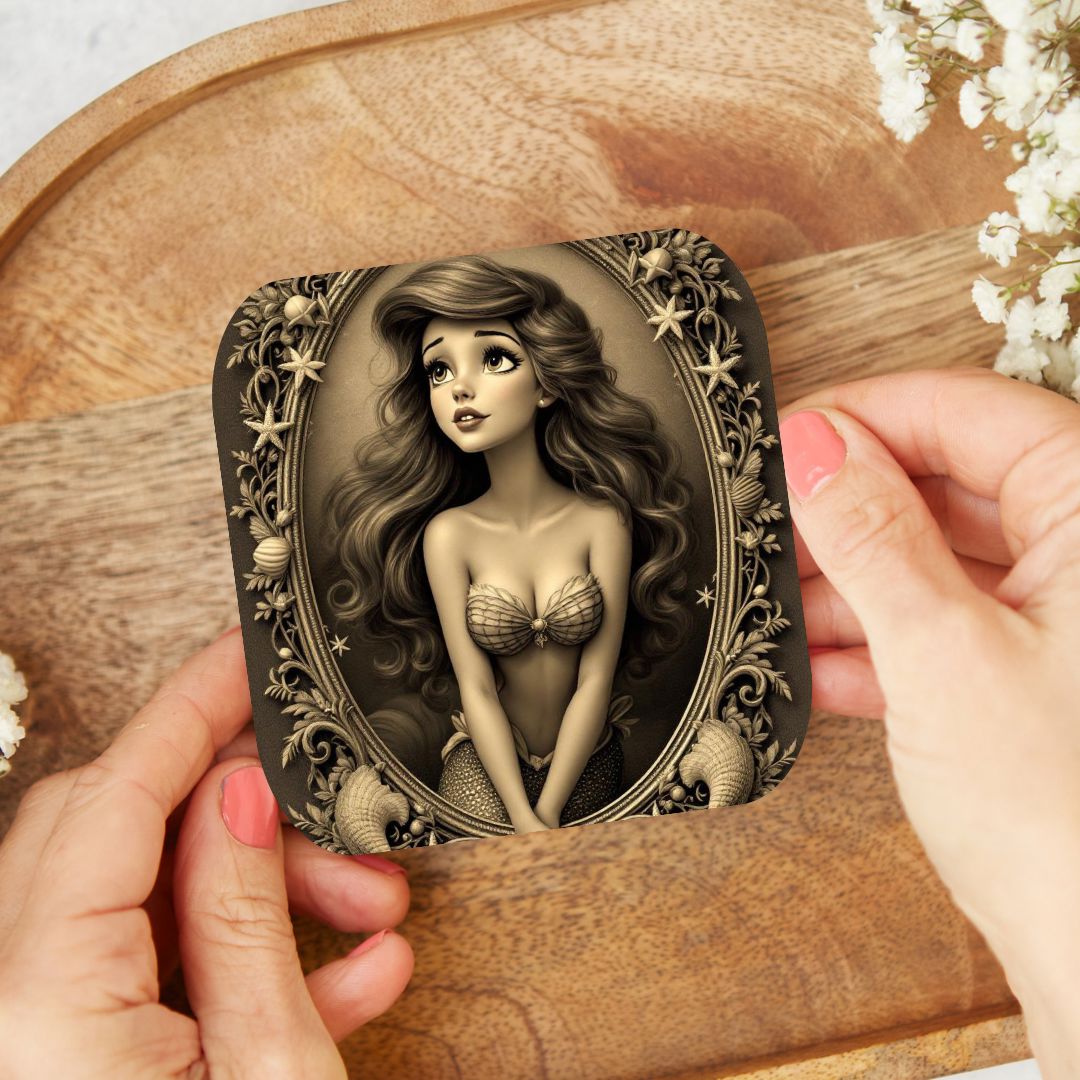 Ariel - Personnalisation | Vintage Personnalisation Disney Shop | Anylem Beauty Dessous de verres 