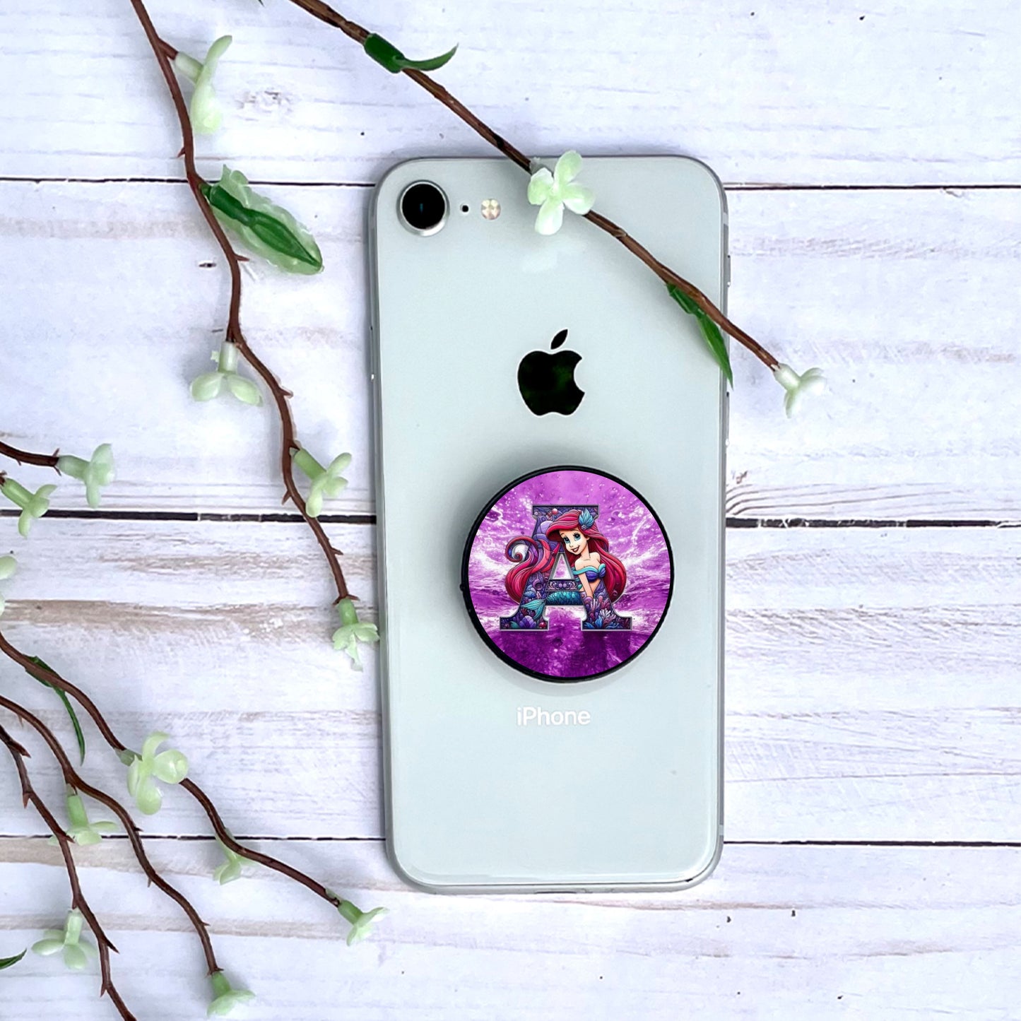 Ariel - Phone Grip | Lettrage Phone Grip Disney Shop | Anylem Beauty A 