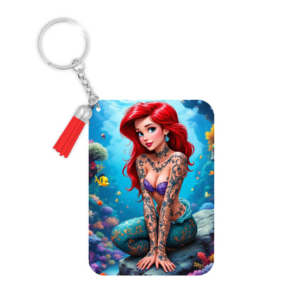 Ariel - Porte Clé avec prénom | Tatouage Porte-clés Disney Shop | Anylem Beauty 