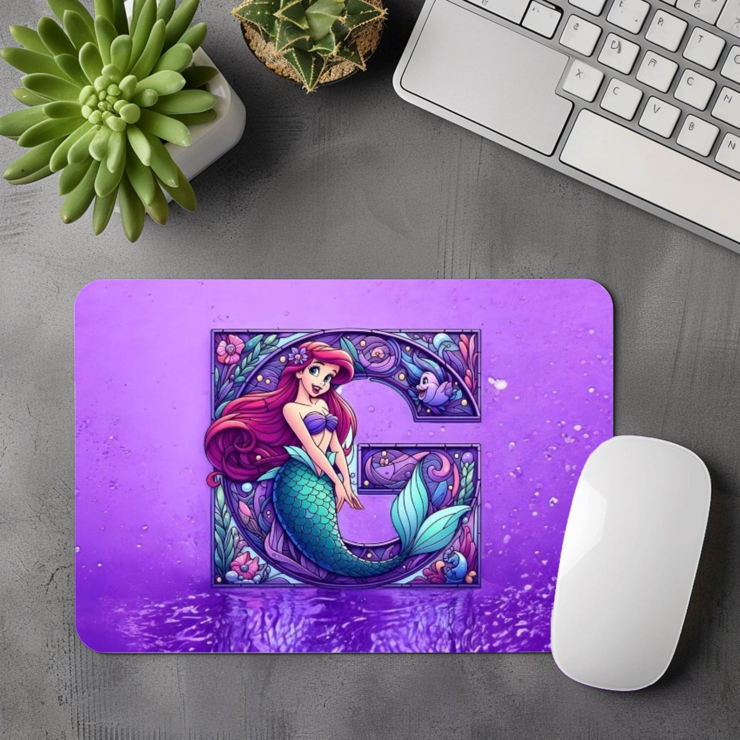 Ariel - Tapis de Souris | Lettrages Tapis de souris Disney Shop | Anylem Beauty G 