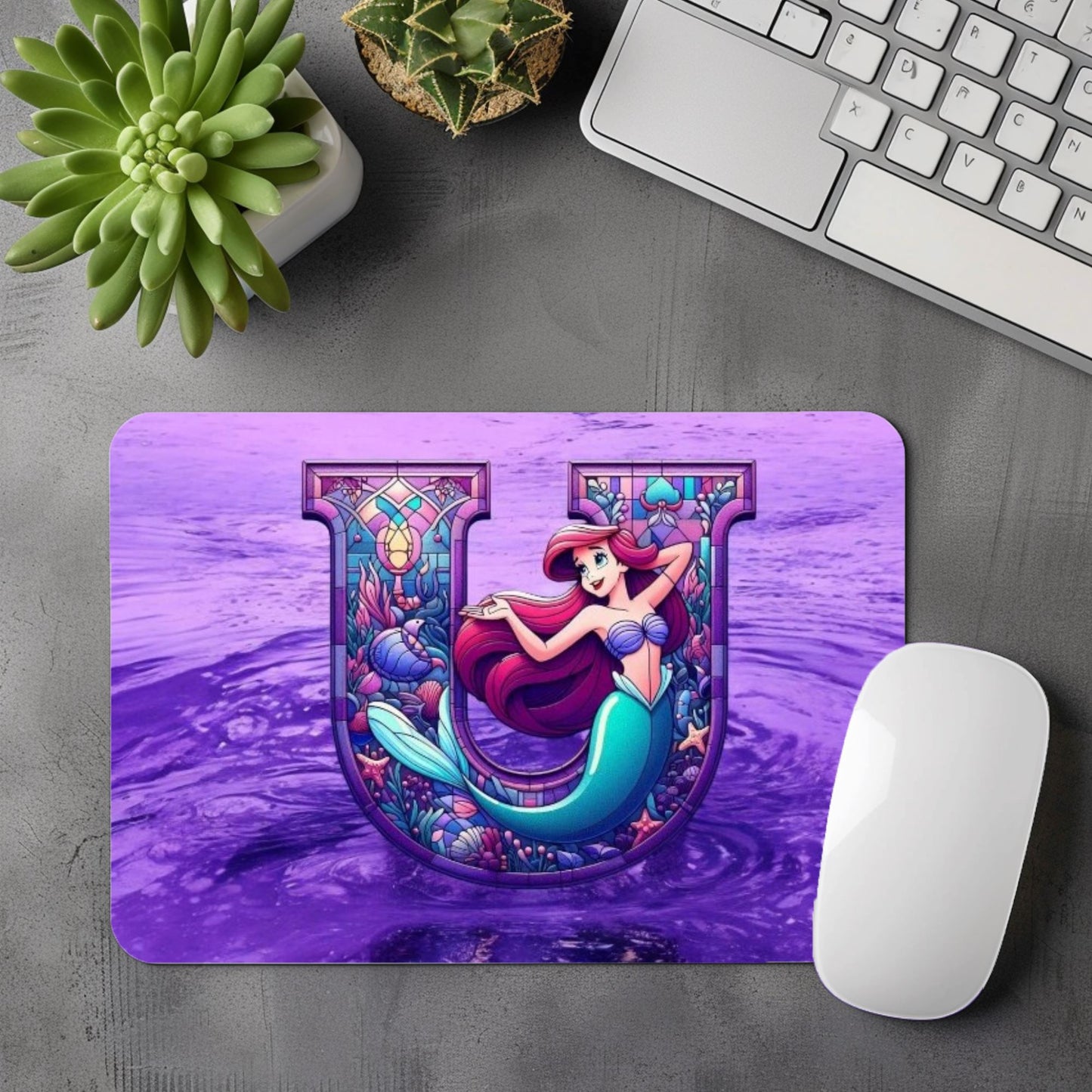 Ariel - Tapis de Souris | Lettrages Tapis de souris Disney Shop | Anylem Beauty U 