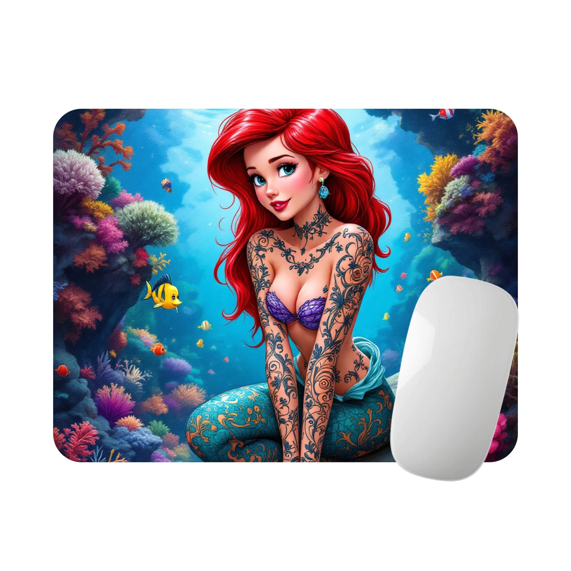 Ariel - Tapis de souris | Tatouage Tapis de souris Disney Shop | Anylem Beauty 