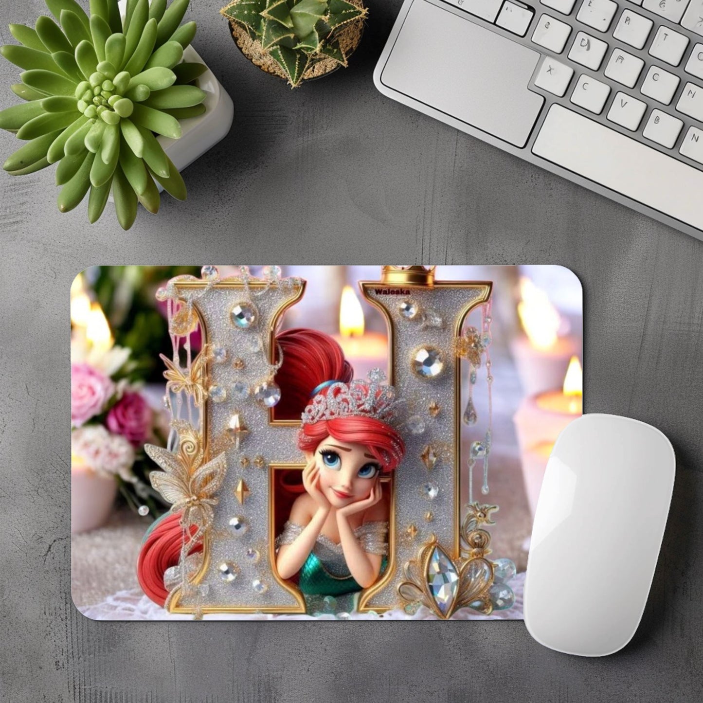 Ariel - Tapis de Souris "Wedding" | Lettrages Tapis de souris Disney Shop | Anylem Beauty H 