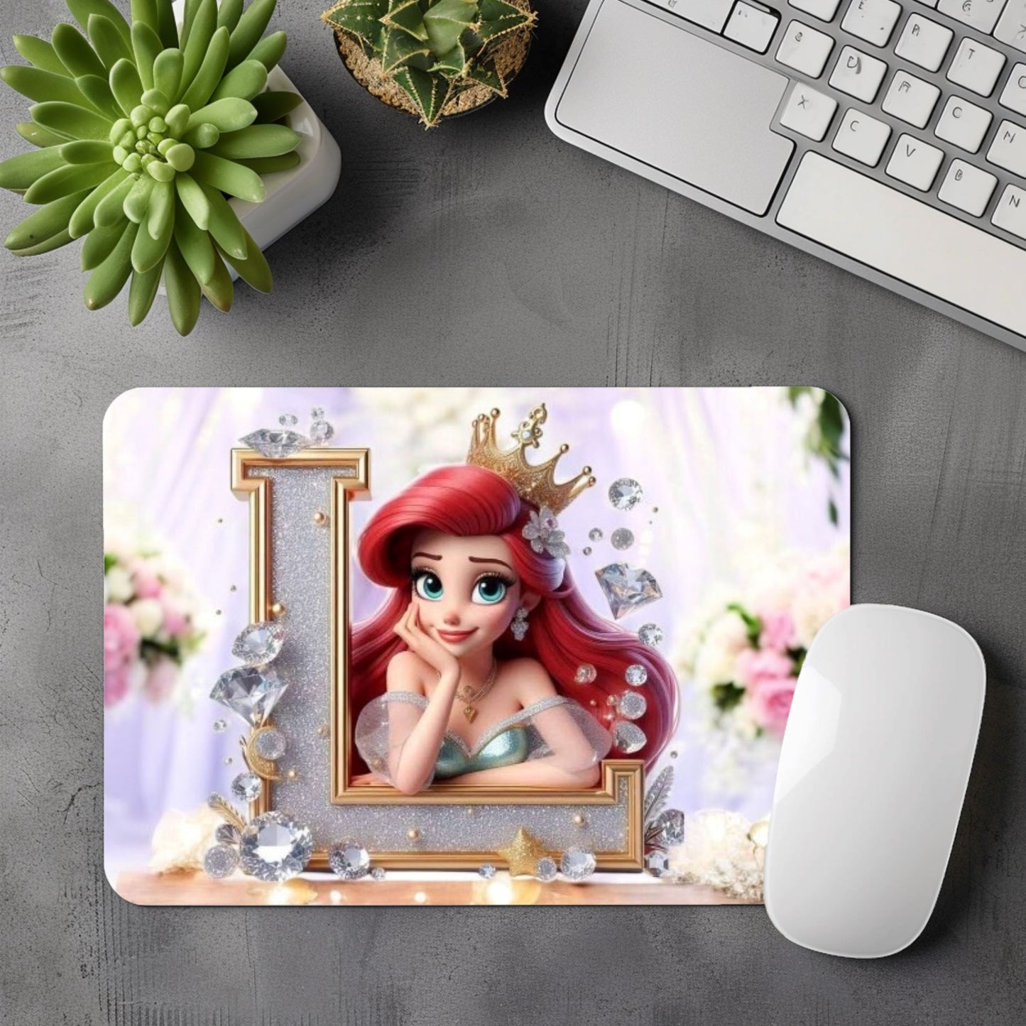 Ariel - Tapis de Souris "Wedding" | Lettrages Tapis de souris Disney Shop | Anylem Beauty L 