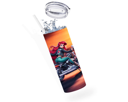 Ariel - Thermos en acier inoxydable 600ml | Biker Thermos inoxydable Disney Shop | Anylem Beauty 