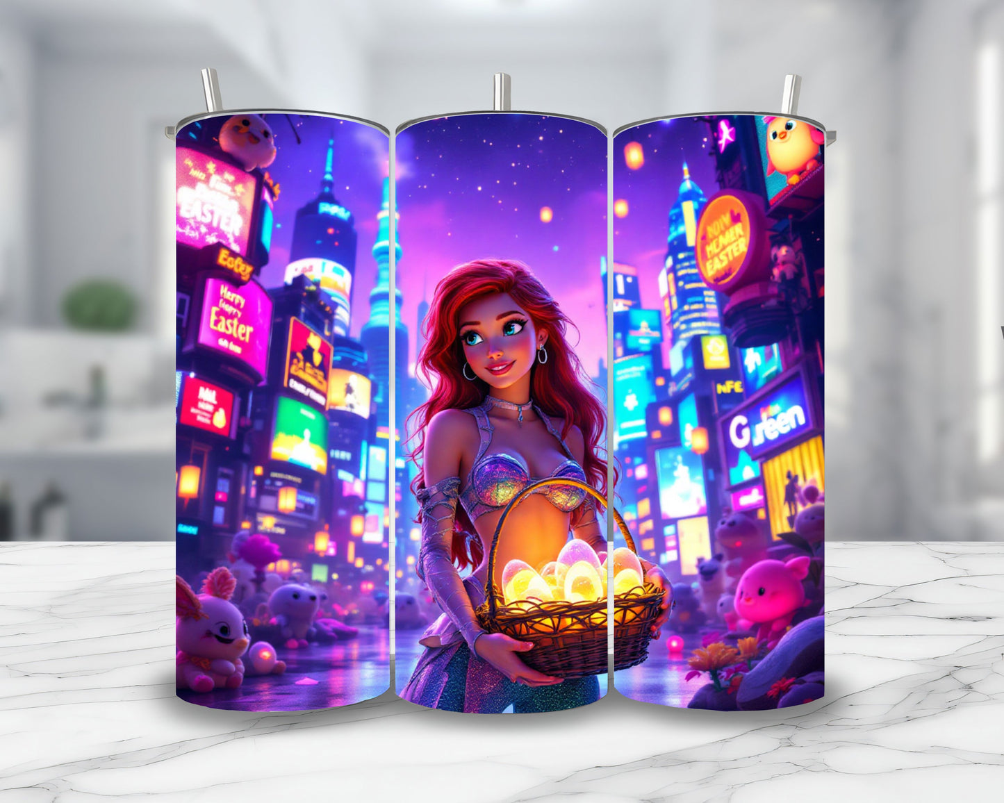 Ariel - Thermos en acier inoxydable 600ml | Pâques Thermos inoxydable Disney Shop | Anylem Beauty 