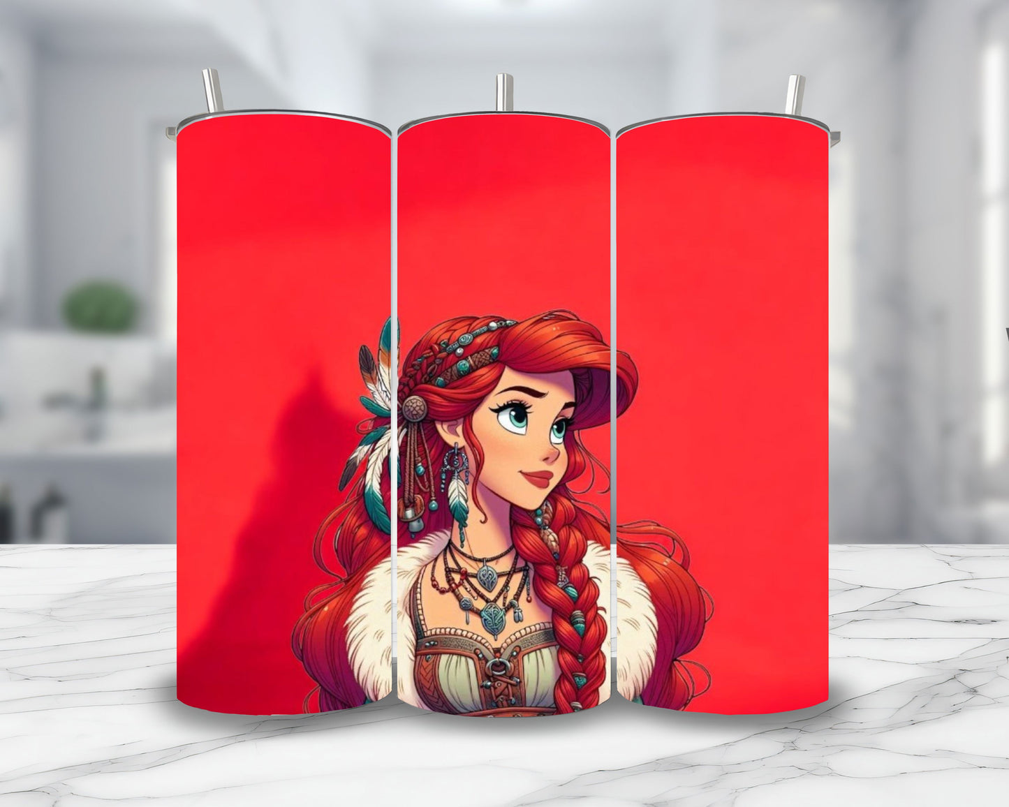 Ariel - Thermos en acier inoxydable 600ml | Viking Thermos inoxydable Disney Shop | Anylem Beauty 