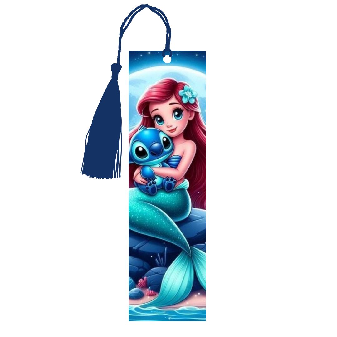 Ariel x Stitch - Marque-Pages avec prénom Marque-page Disney Shop | Anylem Beauty 