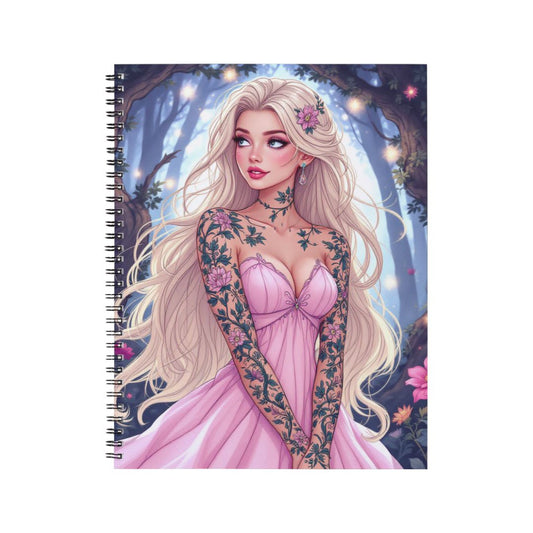 Aurore - Carnet spirale A5 | Tatouage Carnets et bloc-notes Disney Shop | Anylem Beauty 