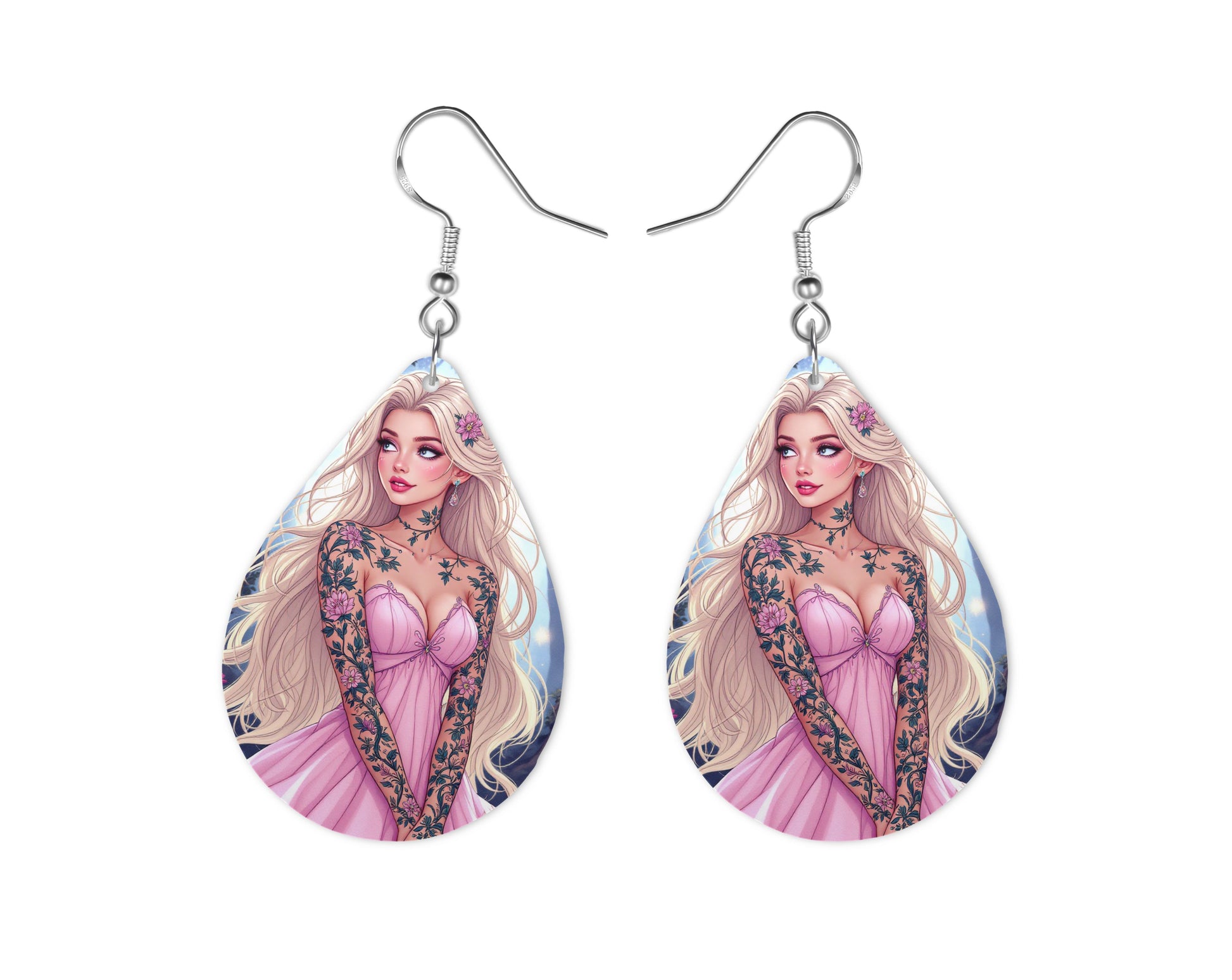 Aurore - Personnalisation | Tatouages Personnalisation Disney Shop | Anylem Beauty Boucle d’oreilles 