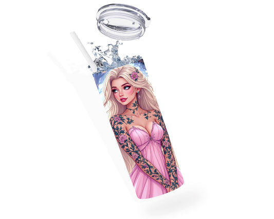 Aurore - Thermos en acier inoxydable 600ml | Tatouage Thermos inoxydable Disney Shop | Anylem Beauty 