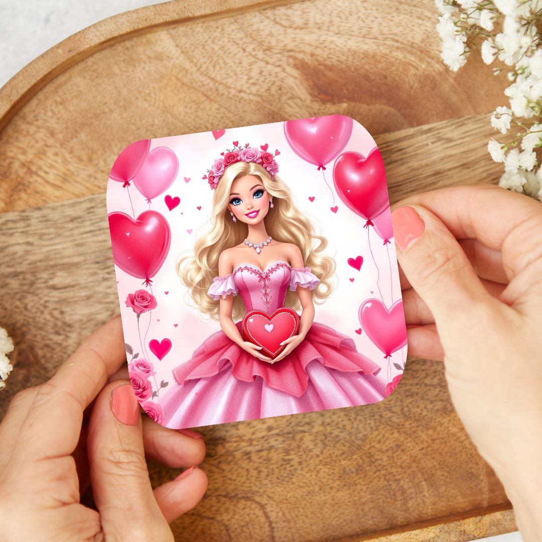 Barbie - Dessous de verre | St Valentin Dessous de verres Disney Shop | Anylem Beauty 