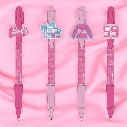 Barbie - Lot de 4 stylos Papeterie Mastoys 