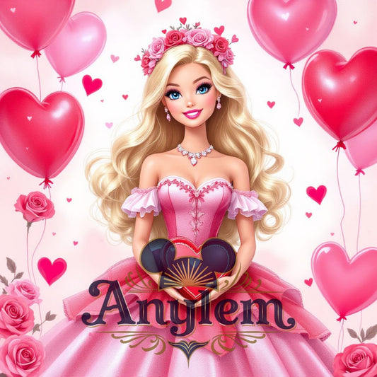 Barbie - Personnalisation | St Valentin Personnalisation Disney Shop | Anylem Beauty 
