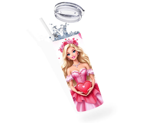 Barbie - Thermos en acier inoxydable 600ml | St Valentin Thermos inoxydable Disney Shop | Anylem Beauty 