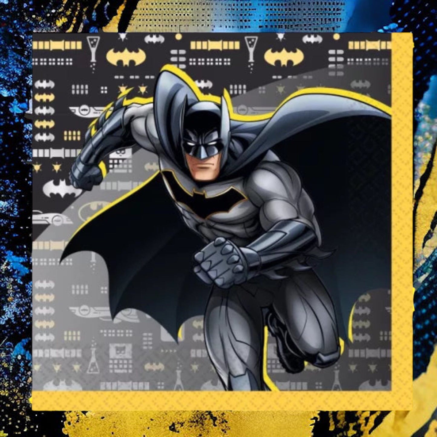 Batman - Lot de 16 Serviettes de Table Arts de la Table Amscan 