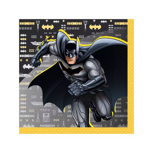 Batman - Lot de 16 Serviettes de Table Arts de la Table Amscan 