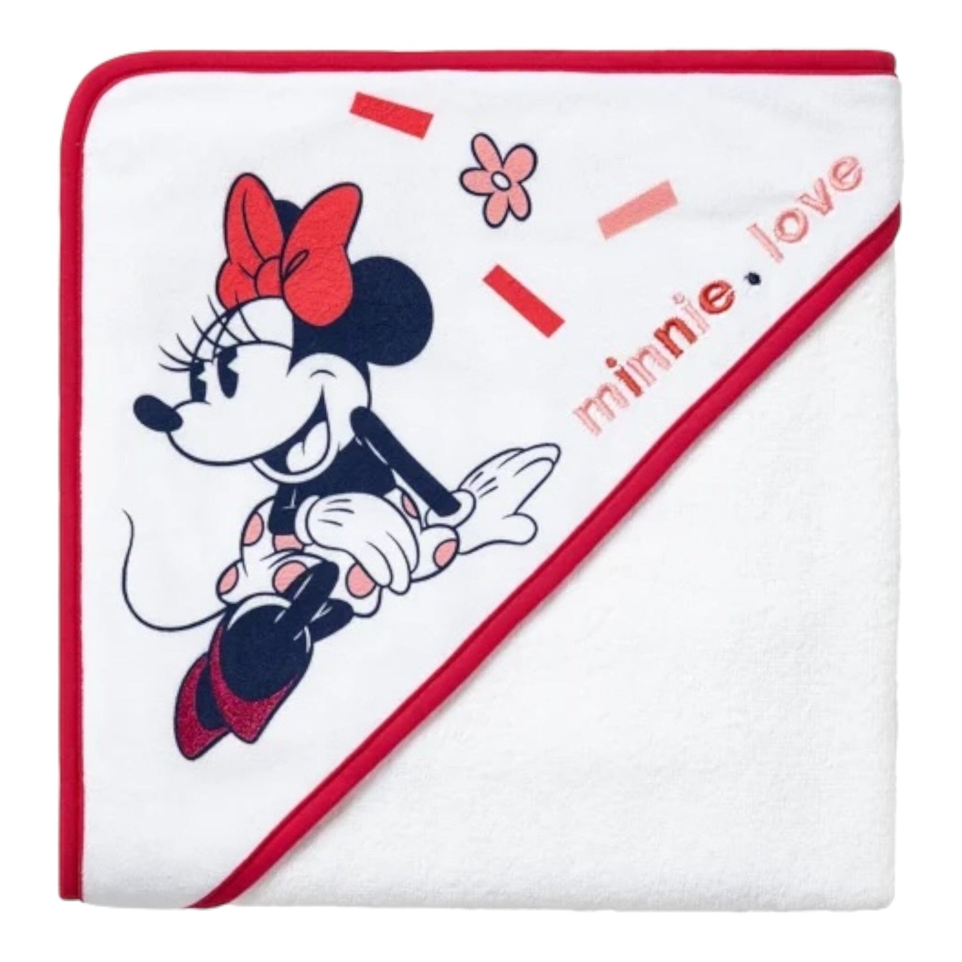 Bébé Minnie - Cape de Bain 80x80cm Bébés et tout-petits Baby Calin 