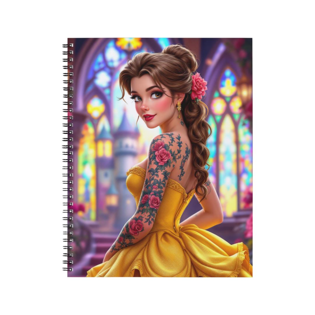 Belle - Carnet spirale A5 | Tatouage Carnets et bloc-notes Disney Shop | Anylem Beauty 