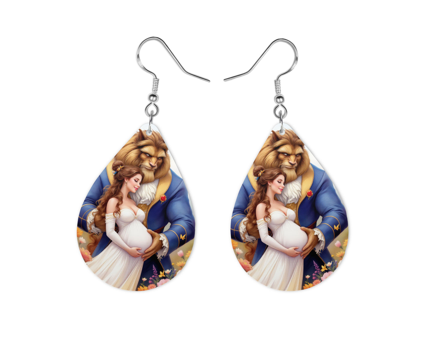 Belle & la Bête - Personnalisation | Grossesse Personnalisation Disney Shop | Anylem Beauty Boucle d’oreilles 