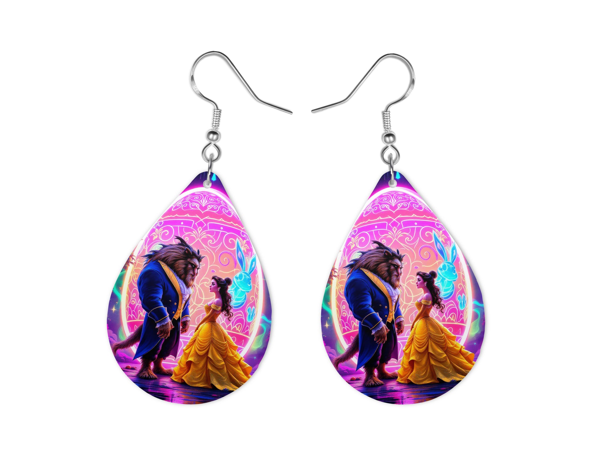 Belle & la Bête - Personnalisation | Pâques Personnalisation Disney Shop | Anylem Beauty Boucle d’oreilles 