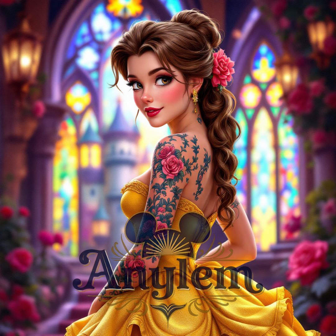 Belle - Personnalisation | Tatouages Personnalisation Disney Shop | Anylem Beauty 