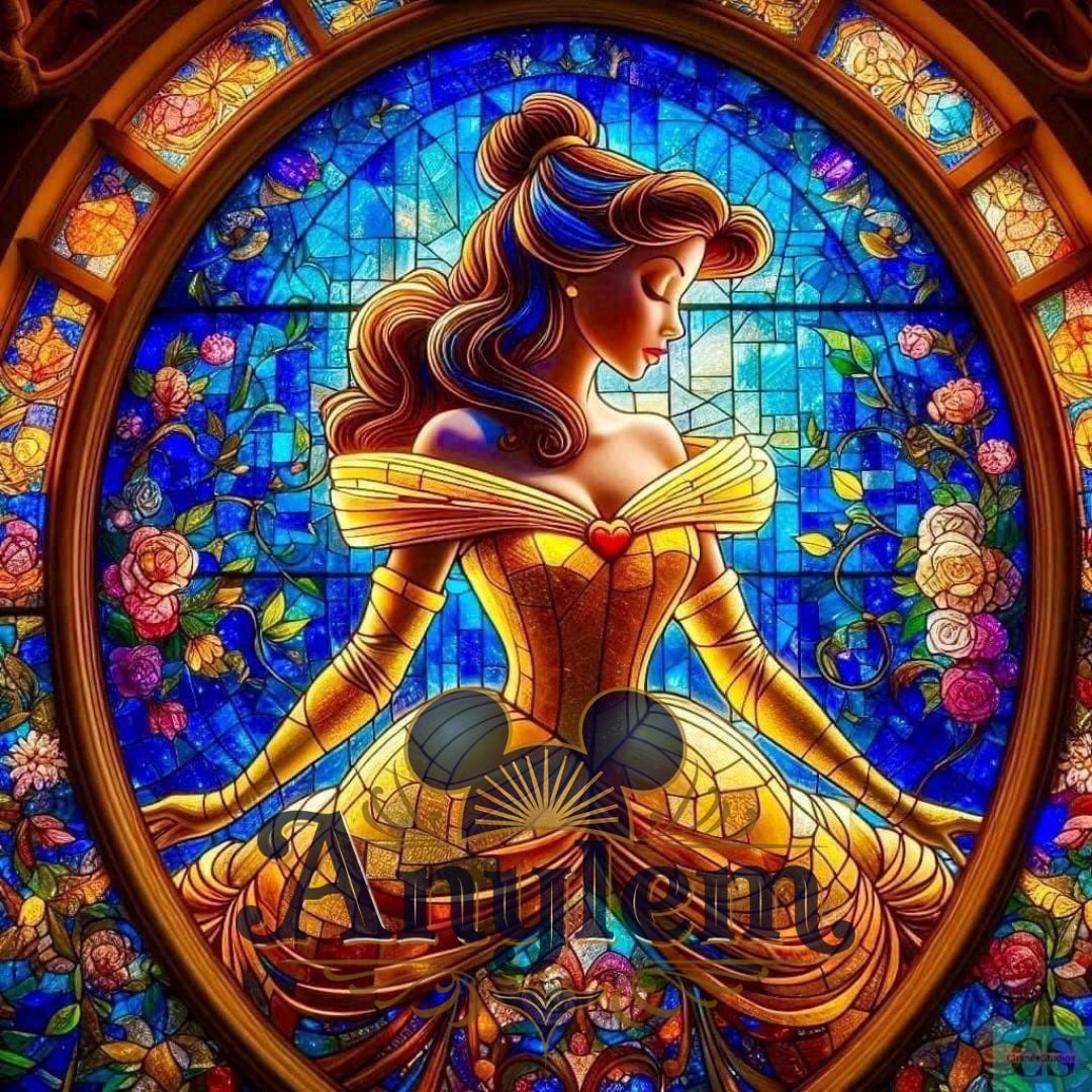 Belle - Personnalisation | Vitraux Personnalisation Disney Shop | Anylem Beauty 