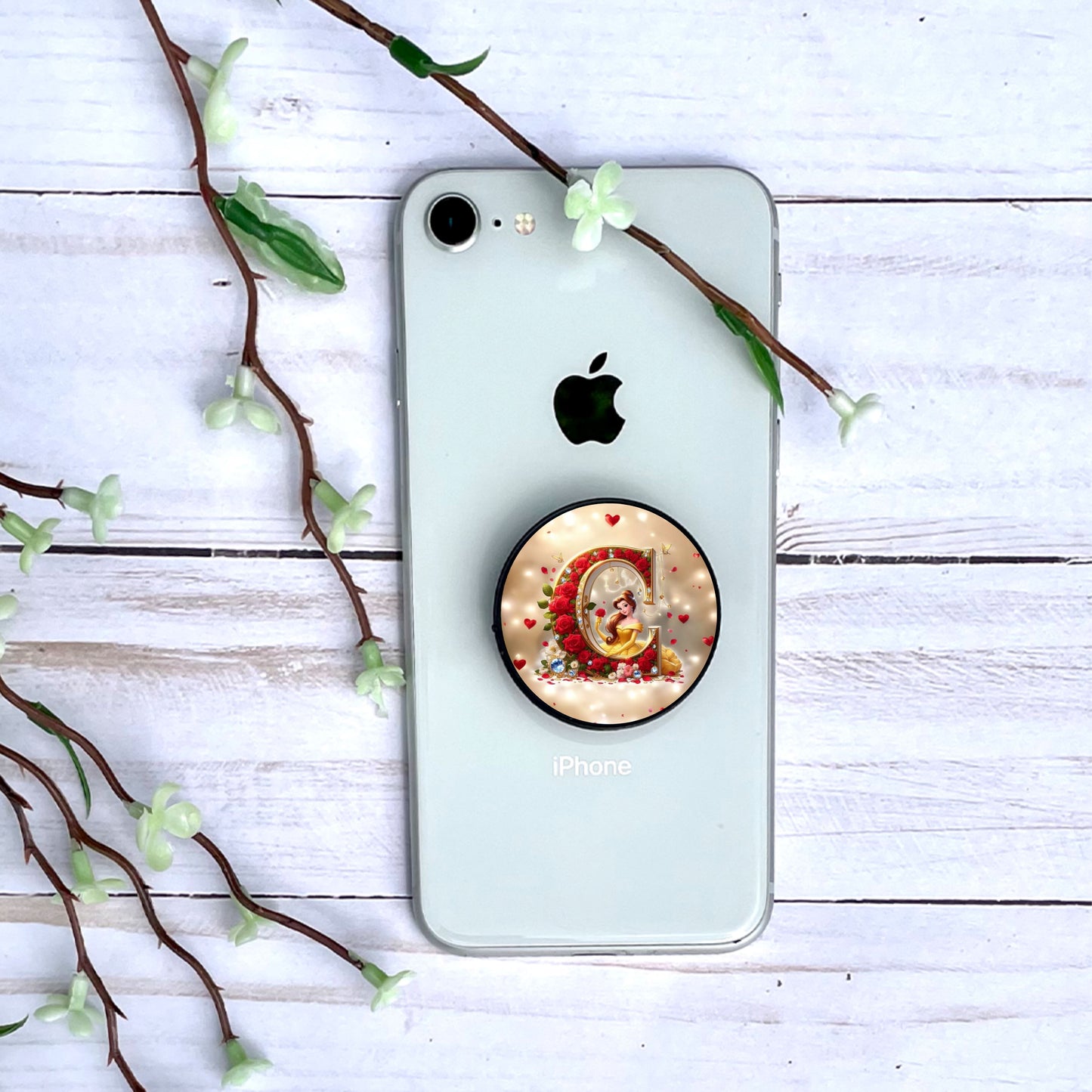 Belle - Phone Grip | Lettrage Phone Grip Disney Shop | Anylem Beauty C 