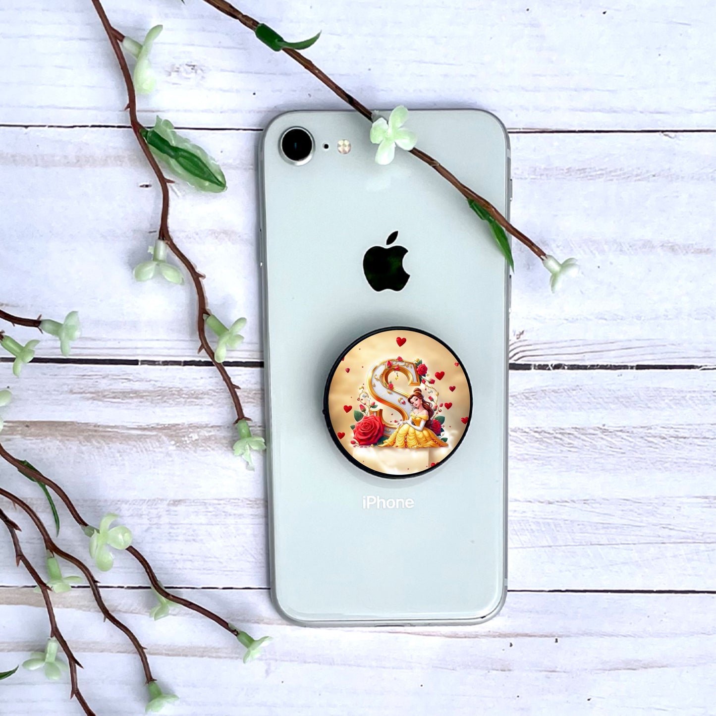 Belle - Phone Grip | Lettrage Phone Grip Disney Shop | Anylem Beauty S 