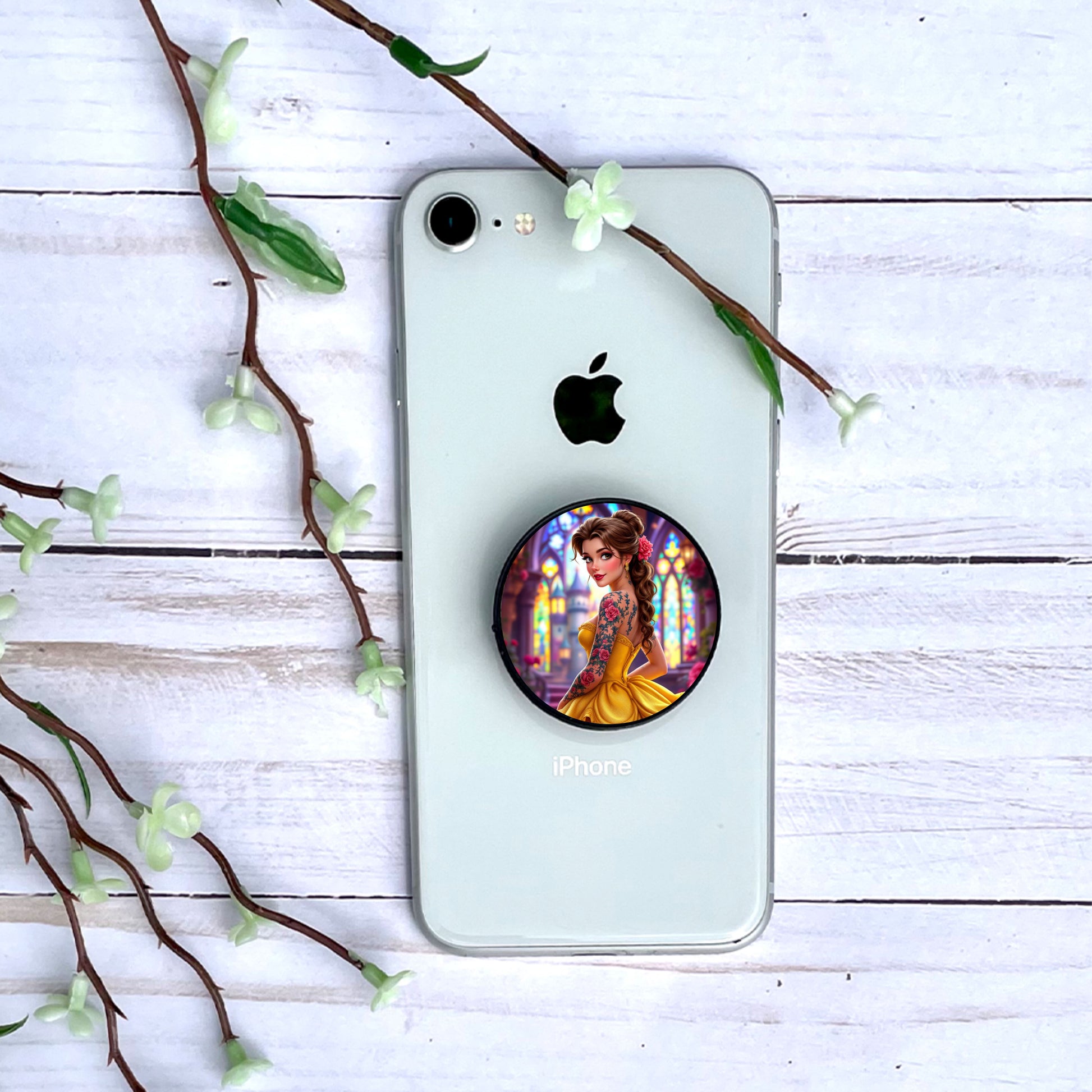 Belle - Phone Grip | Tatouage Phone Grip Disney Shop | Anylem Beauty 