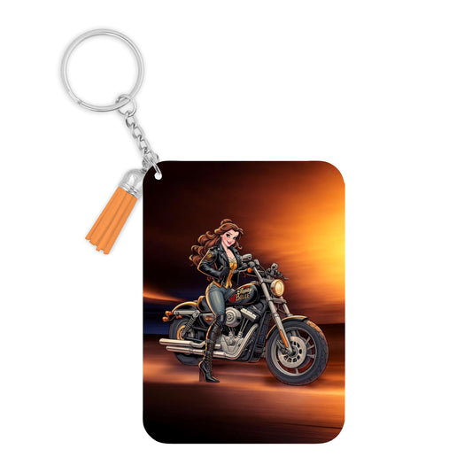 Belle - Porte clé avec prénom | Biker Porte-clés Disney Shop | Anylem Beauty 