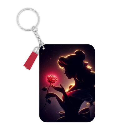 Belle - Porte Clé avec prénom | Darkness Porte-clés Disney Shop | Anylem Beauty 