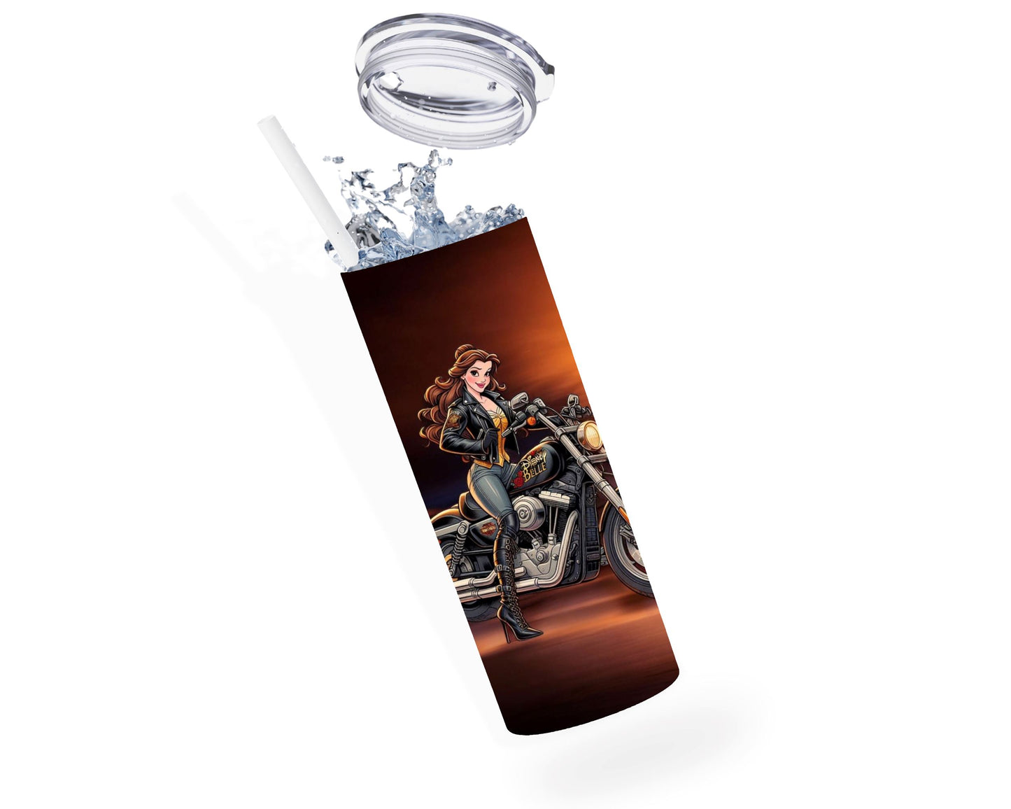 Belle - Thermos en acier inoxydable 600ml | Biker Thermos inoxydable Disney Shop | Anylem Beauty 