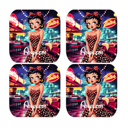 Betty Boop - Dessous de verre | Rockabilly Dessous de verres Disney Shop | Anylem Beauty 