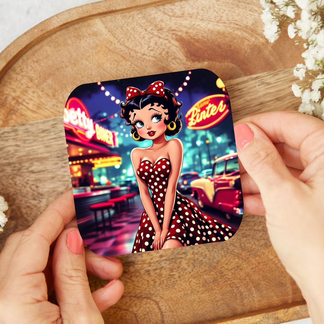 Betty Boop - Dessous de verre | Rockabilly Dessous de verres Disney Shop | Anylem Beauty 